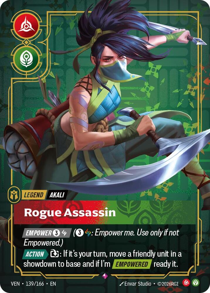 Akali, Rogue Assassin (139/166) [Vendetta]