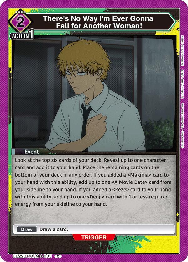 There's No Way I'm Ever Gonna Fall for Another Woman! (UE22BT/CSM-1-035) [UE22BT: CHAINSAW MAN]
