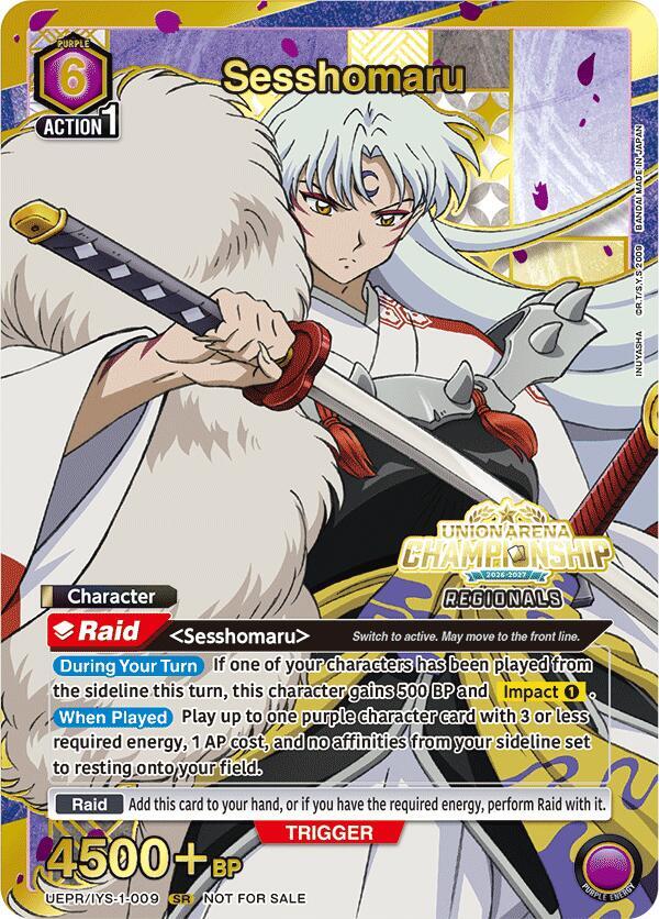 Sesshomaru (Regionals 26-27) (UEPR/IYS-1-009) [Union Arena Promotion Cards]