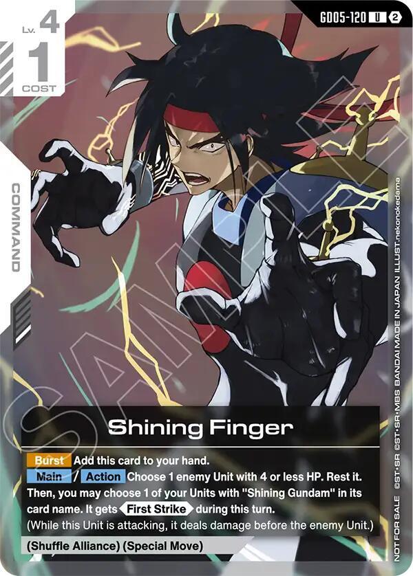 Shining Finger (GD05 Release Event) (GD05-120) [Gundam Promotional Cards]