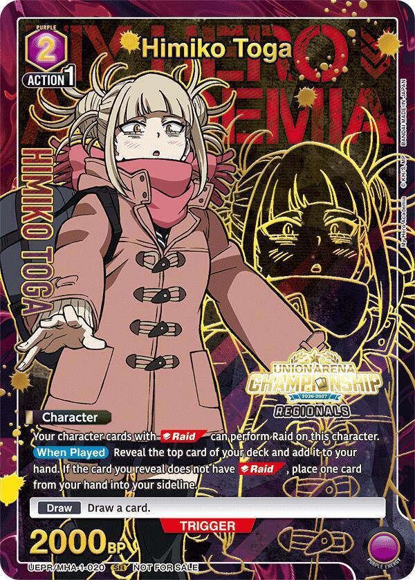 Himiko Toga (Regionals 26-27) (UEPR/MHA-1-020) [Union Arena Promotion Cards]