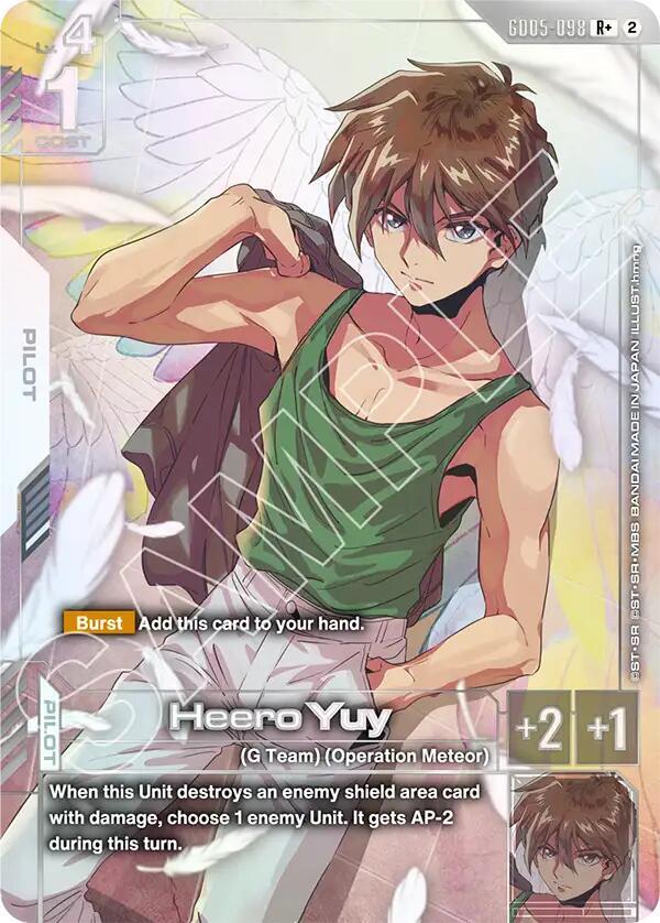 Heero Yuy (R+) (GD05-098) [Freedom Ascension]