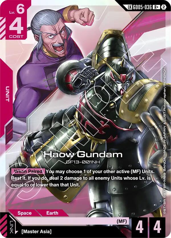 Haow Gundam (R+) (Link Rare) (GD05-036) [Freedom Ascension]