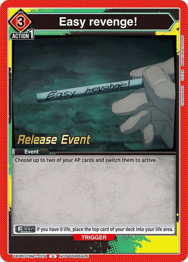 Easy Revenge! (UE22BT/CSM-1-074) [UE22BT: CHAINSAW MAN Release Event]