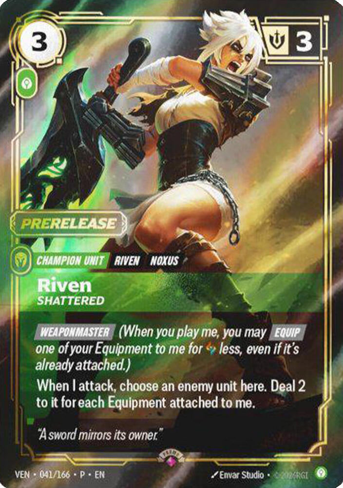 Riven - Shattered (041/166) [Riftbound Organized Play Promotional Cards]