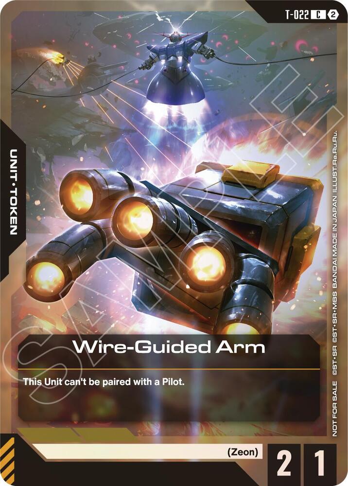 Wire-Guided Arm (T-022) Token (Left Hand) (World Championship Regionals 26-27 Season 2) (T-022) [Gundam Promotional Cards]