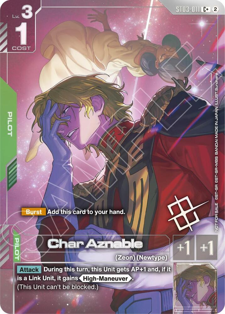 Char Aznable (World Championship Regionals 26-27 Season 2) (Finalist) (ST03-011) [Gundam Promotional Cards]