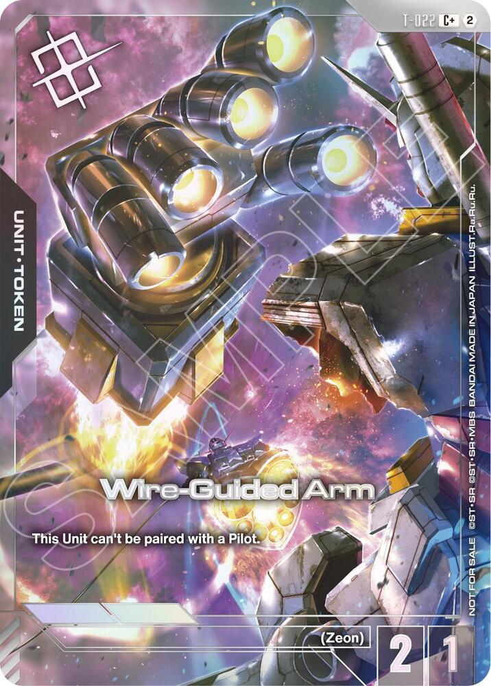 Wire-Guided Arm (T-022) Token (Right Hand) (World Championship Regionals 26-27 Season 2) (Finalist) (T-022) [Gundam Promotional Cards]