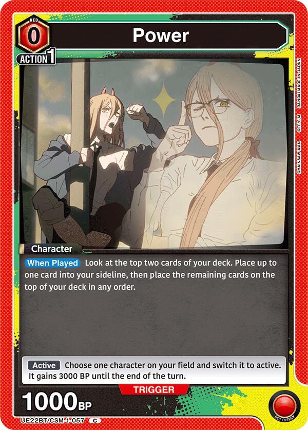 Power (057) (Box Topper Foil) (UE22BT/CSM-1-057) [UE22BT: CHAINSAW MAN]
