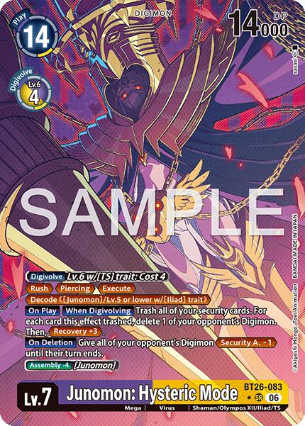 Junomon: Hysteric Mode [BT26-083] (Alternate Art) [Timeless Bonds]