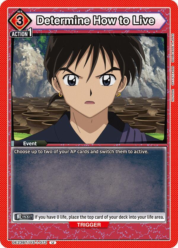 Determine How to Live (UE23BT/IYS-1-073) [UE23BT: Inuyasha]