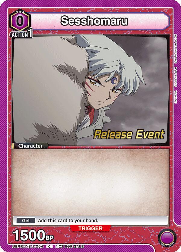 Sesshomaru (004) (UEPR/IYS-1-004) [UE23BT: Inuyasha Release Event Cards]