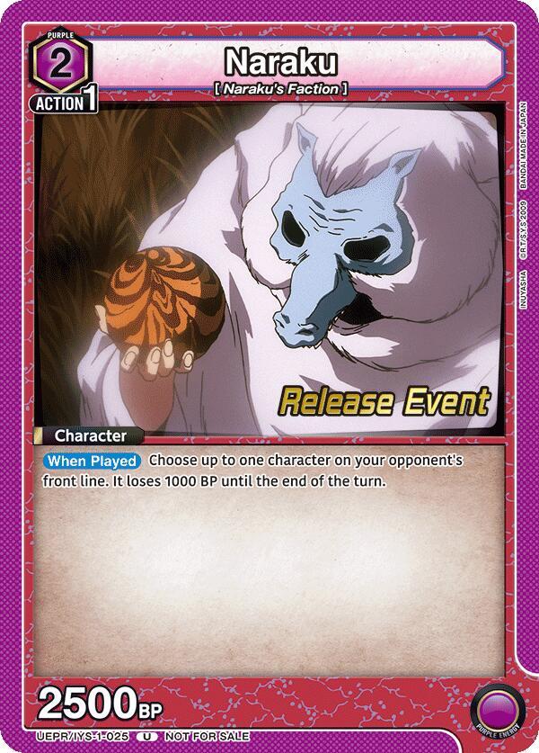 Naraku (UEPR/IYS-1-025) [UE23BT: Inuyasha Release Event Cards]
