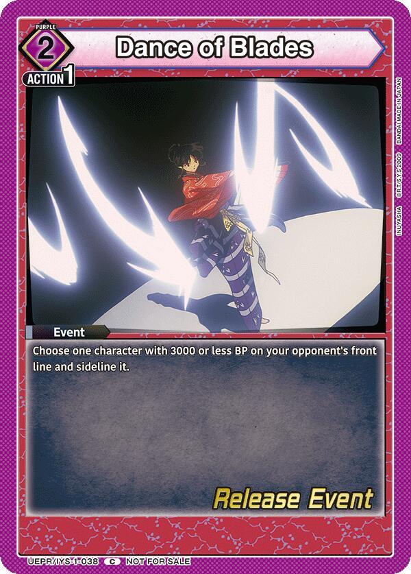 Dance of Blades (UEPR/IYS-1-038) [UE23BT: Inuyasha Release Event Cards]