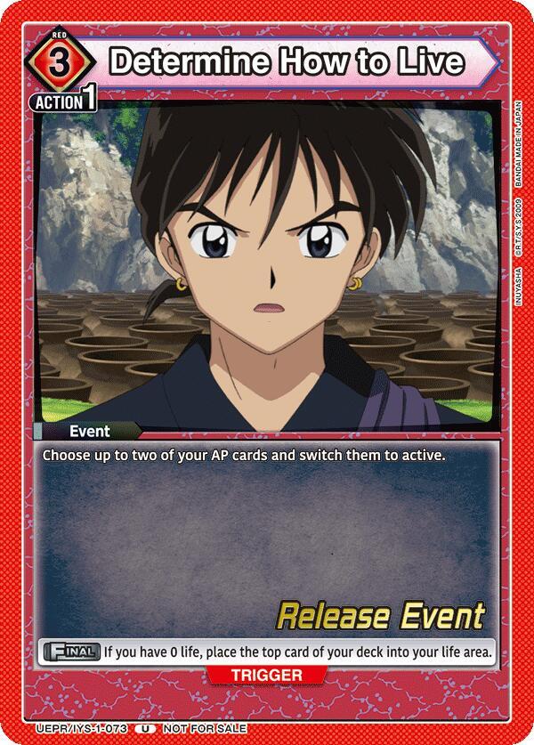 Determine How to Live (UEPR/IYS-1-073) [UE23BT: Inuyasha Release Event Cards]
