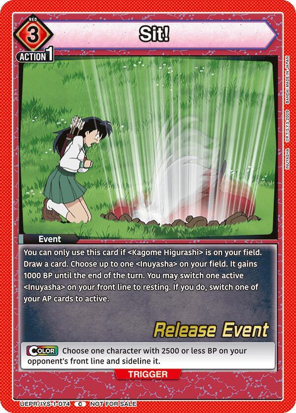 Sit! (UEPR/IYS-1-074) [UE23BT: Inuyasha Release Event Cards]