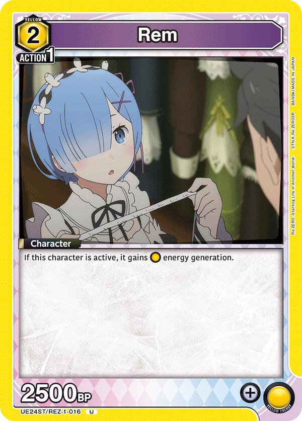 Rem (016) (UE24ST/REZ-1-016) [UE24ST: Re:ZERO -Starting Life in Another World- Starter Deck]