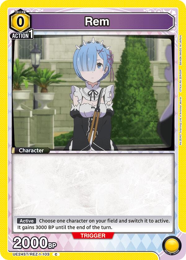 Rem (103) (UE24ST/REZ-1-103) [UE24ST: Re:ZERO -Starting Life in Another World- Starter Deck]