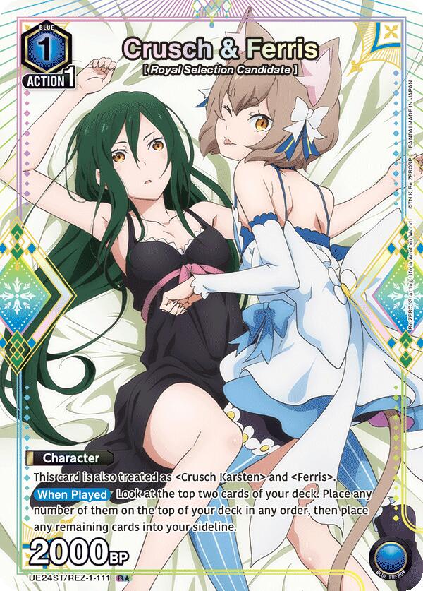 Crusch & Ferris (R*) (UE24ST/REZ-1-111) [UE24ST: Re:ZERO -Starting Life in Another World- Starter Deck]