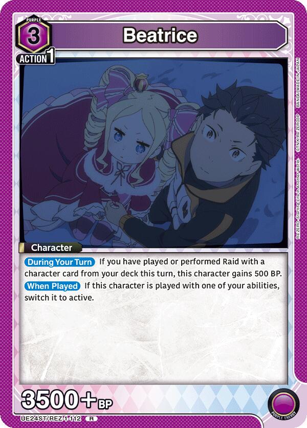 Beatrice (UE24ST/REZ-1-112) [UE24ST: Re:ZERO -Starting Life in Another World- Starter Deck]