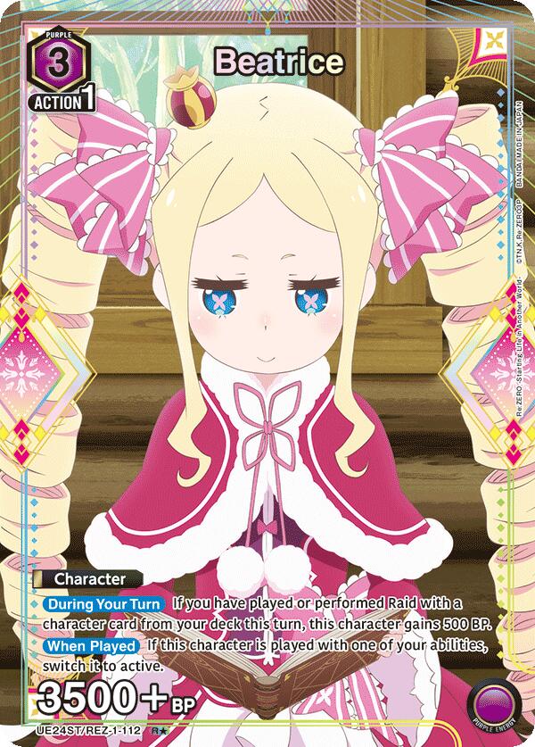 Beatrice (R*) (UE24ST/REZ-1-112) [UE24ST: Re:ZERO -Starting Life in Another World- Starter Deck]