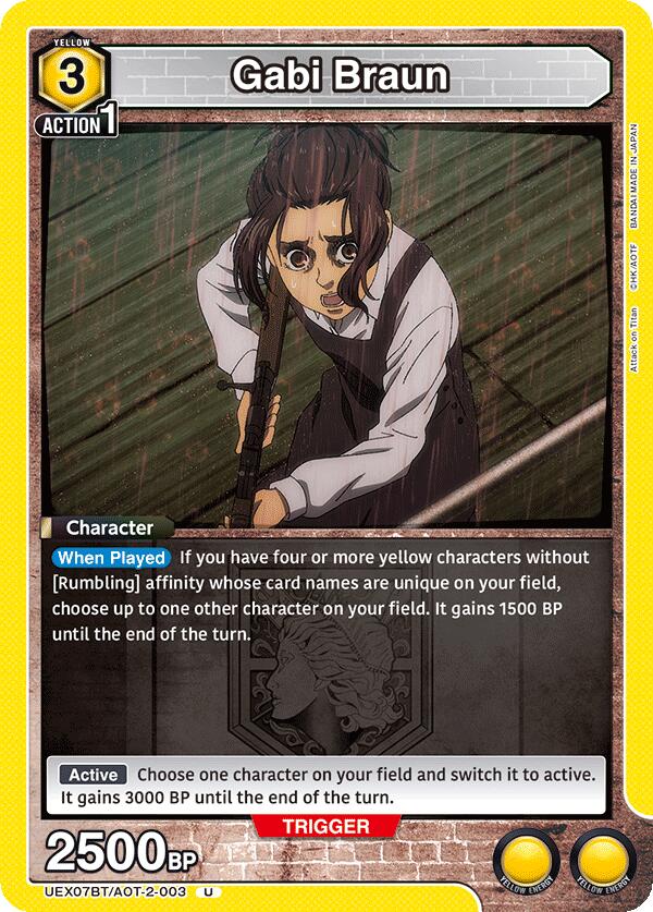 Gabi Braun (003) (UEX07BT/AOT-2-003) [UEX07BT: Attack on Titan Vol. 2]