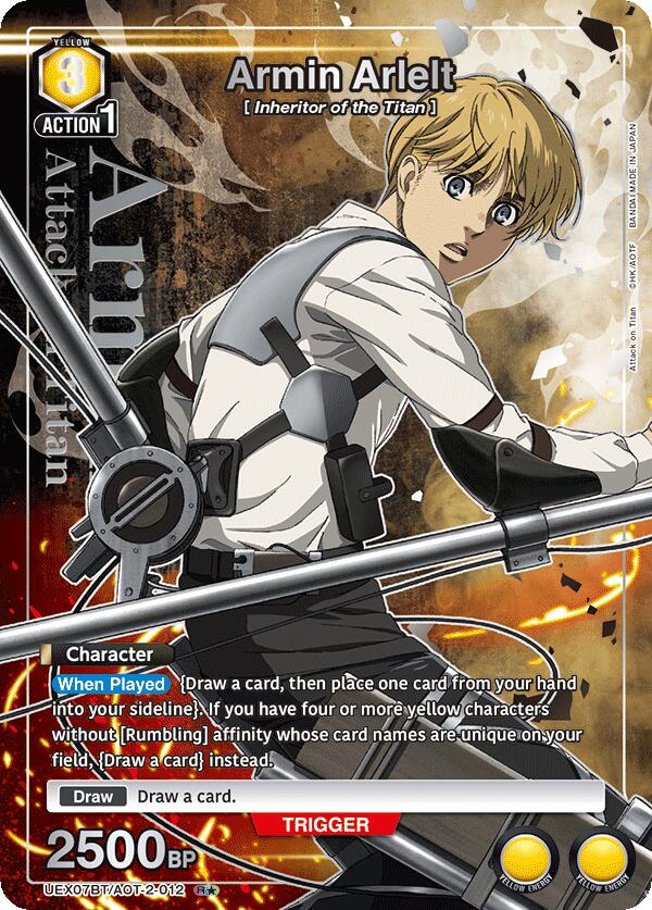 Armin Arlelt (012) (R*) (UEX07BT/AOT-2-012) [UEX07BT: Attack on Titan Vol. 2]