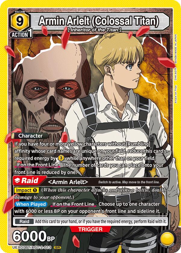 Armin Arlelt (Colossal Titan) (013) (UEX07BT/AOT-2-013) [UEX07BT: Attack on Titan Vol. 2]