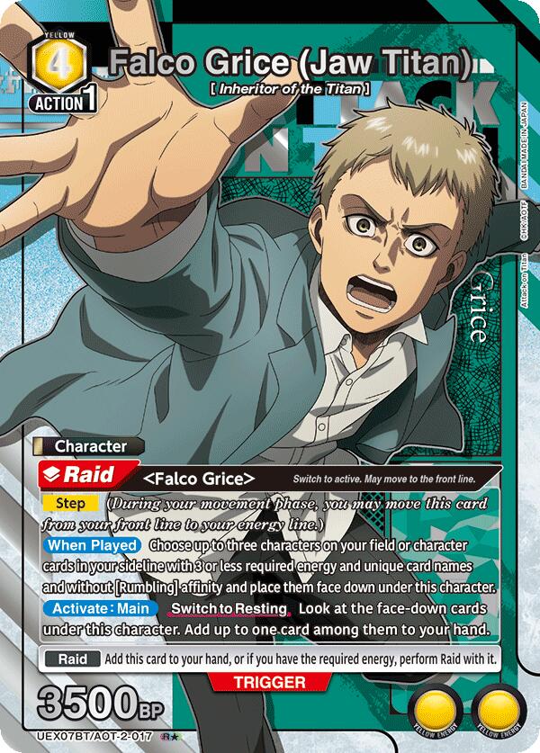Falco Grice (Jaw Titan) (R*) (UEX07BT/AOT-2-017) [UEX07BT: Attack on Titan Vol. 2]