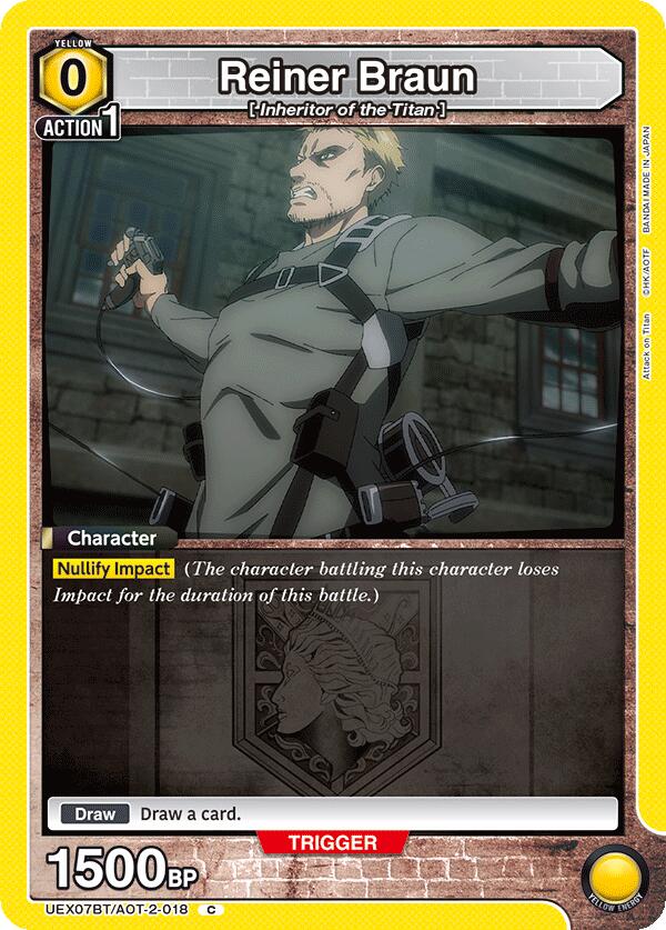 Reiner Braun (UEX07BT/AOT-2-018) [UEX07BT: Attack on Titan Vol. 2]