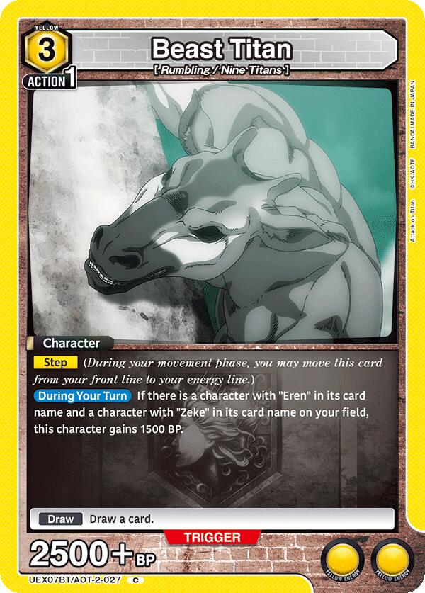 Beast Titan (UEX07BT/AOT-2-027) [UEX07BT: Attack on Titan Vol. 2]