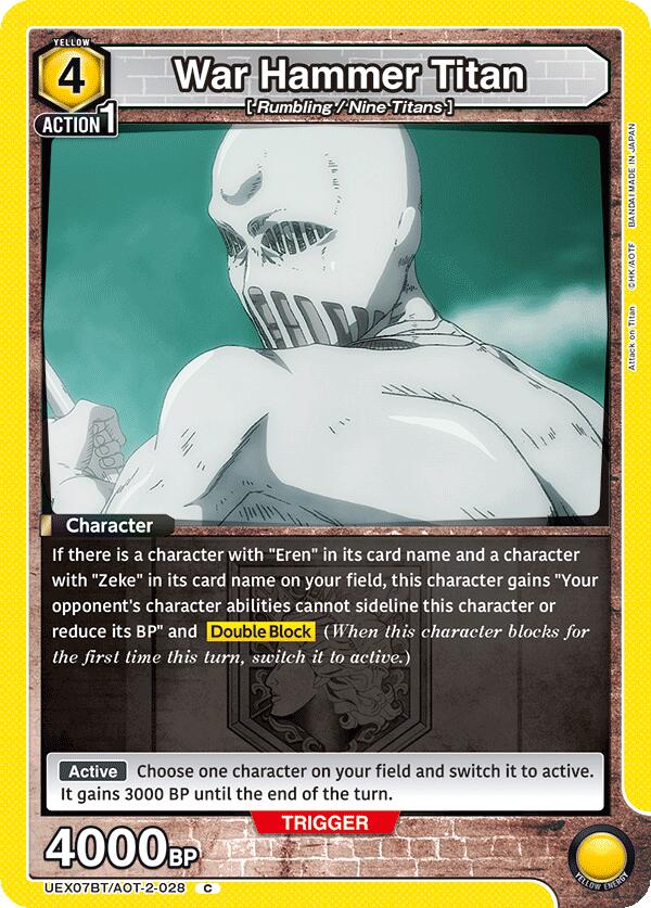 War Hammer Titan (UEX07BT/AOT-2-028) [UEX07BT: Attack on Titan Vol. 2]