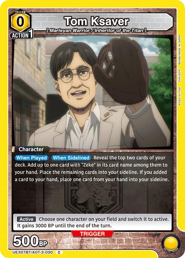 Tom Ksaver (UEX07BT/AOT-2-030) [UEX07BT: Attack on Titan Vol. 2]