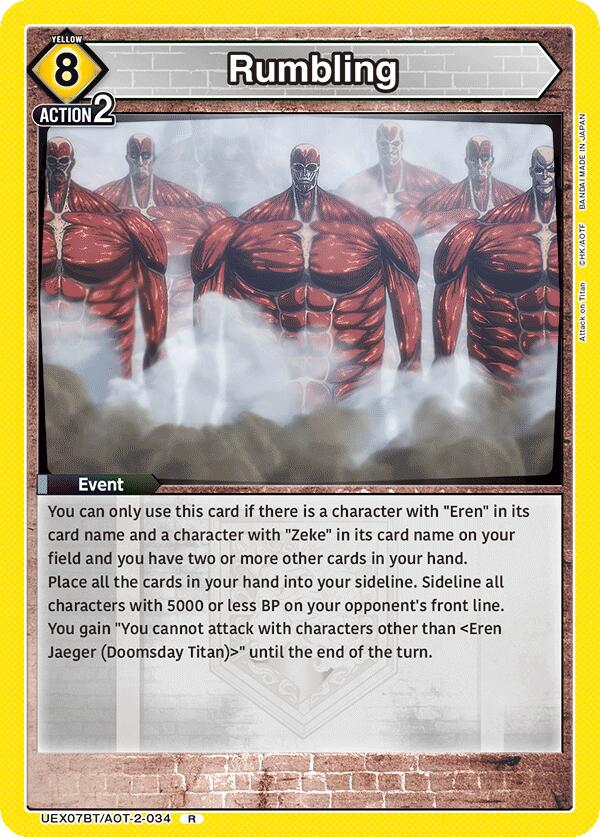 Rumbling (UEX07BT/AOT-2-034) [UEX07BT: Attack on Titan Vol. 2]