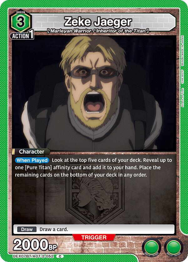 Zeke Jaeger (052) (UEX07BT/AOT-2-052) [UEX07BT: Attack on Titan Vol. 2]