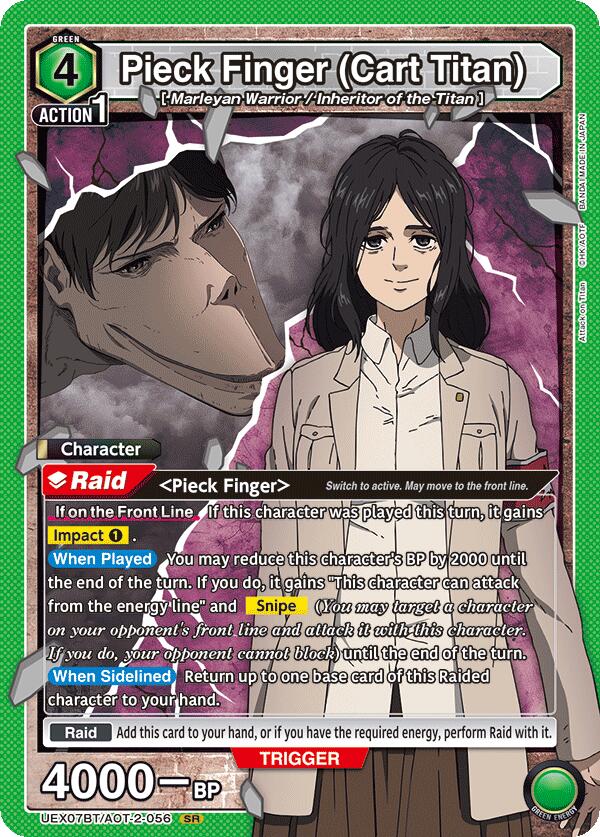 Pieck Finger (Cart Titan) (UEX07BT/AOT-2-056) [UEX07BT: Attack on Titan Vol. 2]