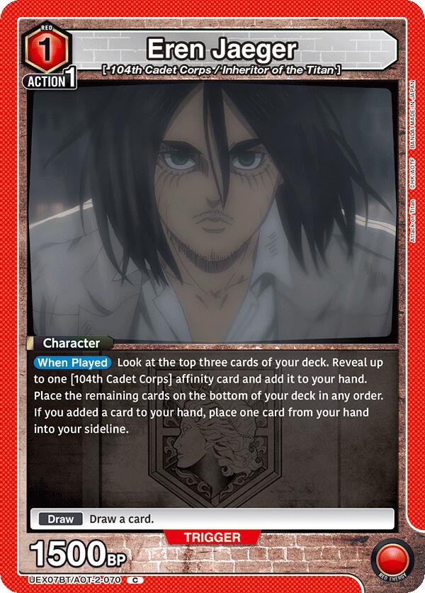 Eren Jaeger (070) (UEX07BT/AOT-2-070) [UEX07BT: Attack on Titan Vol. 2]