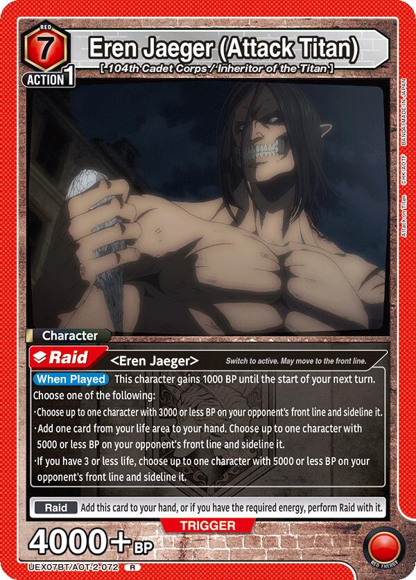 Eren Jaeger (Attack Titan) (UEX07BT/AOT-2-072) [UEX07BT: Attack on Titan Vol. 2]
