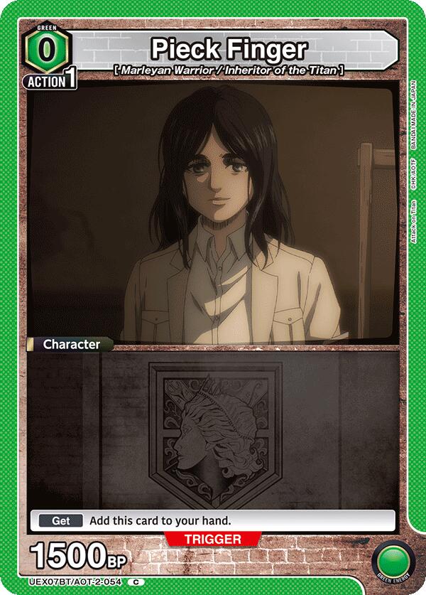 Pieck Finger (054) (Box Topper Foil) (UEX07BT/AOT-2-054) [UEX07BT: Attack on Titan Vol. 2]