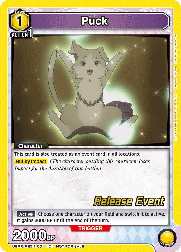 Puck (001) (UEPR/REZ-1-001) [UE24BT: Re:ZERO -Starting Life in Another World- Release Event Cards]