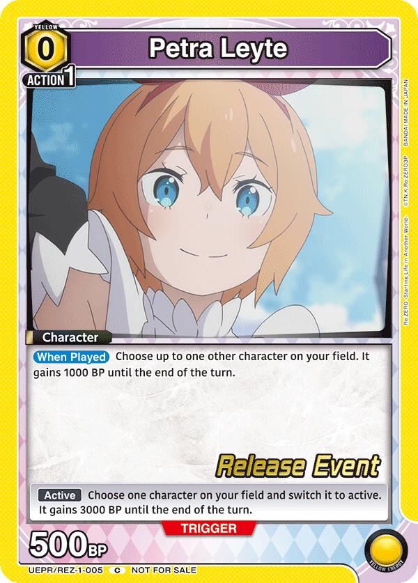Petra Leyte (UEPR/REZ-1-005) [UE24BT: Re:ZERO -Starting Life in Another World- Release Event Cards]