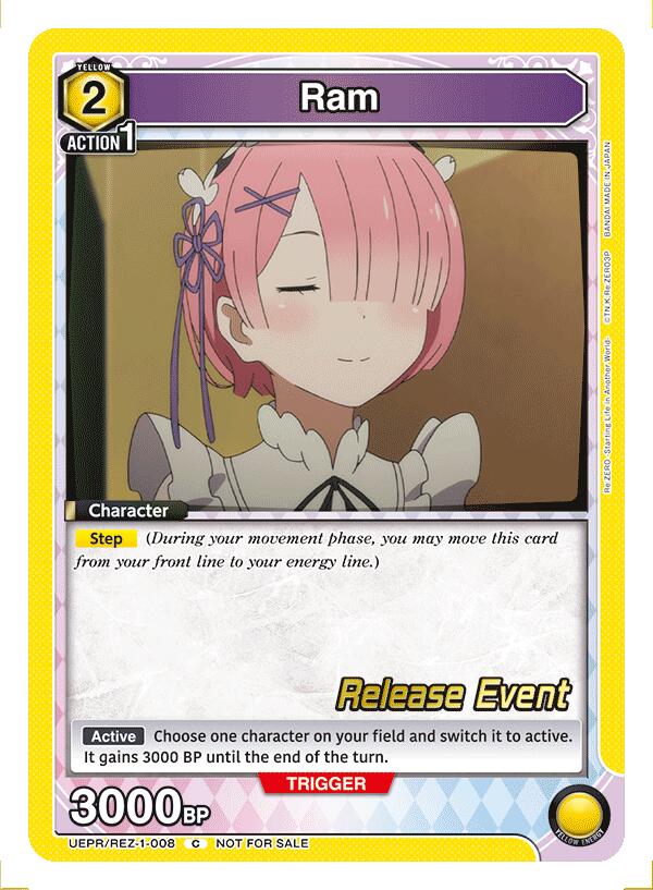 Ram (008) (UEPR/REZ-1-008) [UE24BT: Re:ZERO -Starting Life in Another World- Release Event Cards]