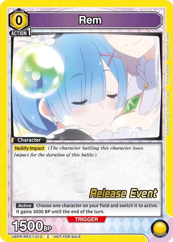 Rem (013) (UEPR/REZ-1-013) [UE24BT: Re:ZERO -Starting Life in Another World- Release Event Cards]