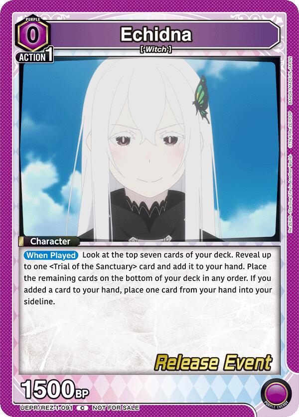 Echidna (091) (UEPR/REZ-1-091) [UE24BT: Re:ZERO -Starting Life in Another World- Release Event Cards]