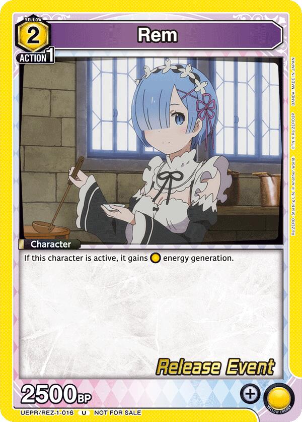 Rem (016) (UEPR/REZ-1-016) [UE24BT: Re:ZERO -Starting Life in Another World- Release Event Cards]