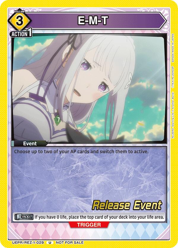 E-M-T (UEPR/REZ-1-029) [UE24BT: Re:ZERO -Starting Life in Another World- Release Event Cards]