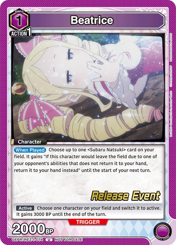 Beatrice (074) (UEPR/REZ-1-074) [UE24BT: Re:ZERO -Starting Life in Another World- Release Event Cards]