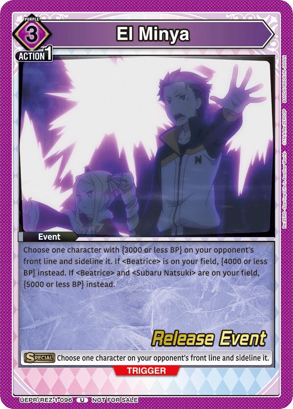 El Minya (UEPR/REZ-1-096) [UE24BT: Re:ZERO -Starting Life in Another World- Release Event Cards]