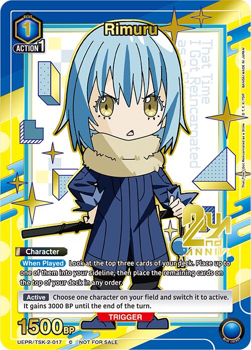 Rimuru (017) (Gold) (UEPR/TSK-2-017) [Union Arena Promotion Cards]