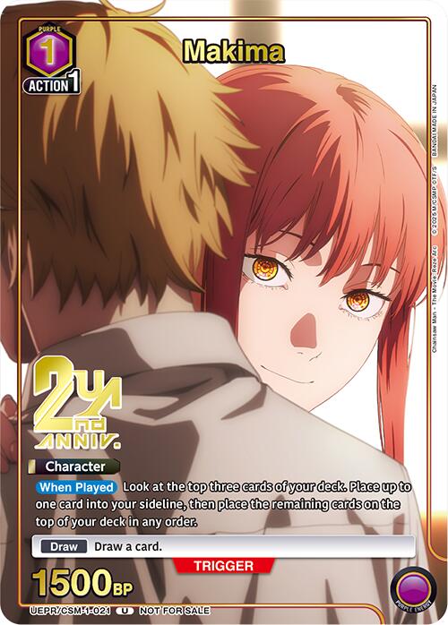 Makima (021) (Gold) (UEPR/CSM-1-021) [Union Arena Promotion Cards]